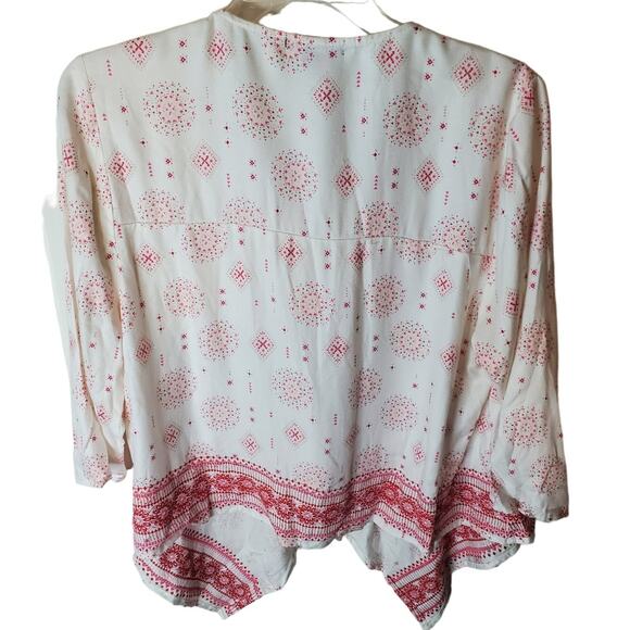 Torrid Kimono Style Open Front Drape Twill Top, Torrid 00/Medium - Picture 3 of 6